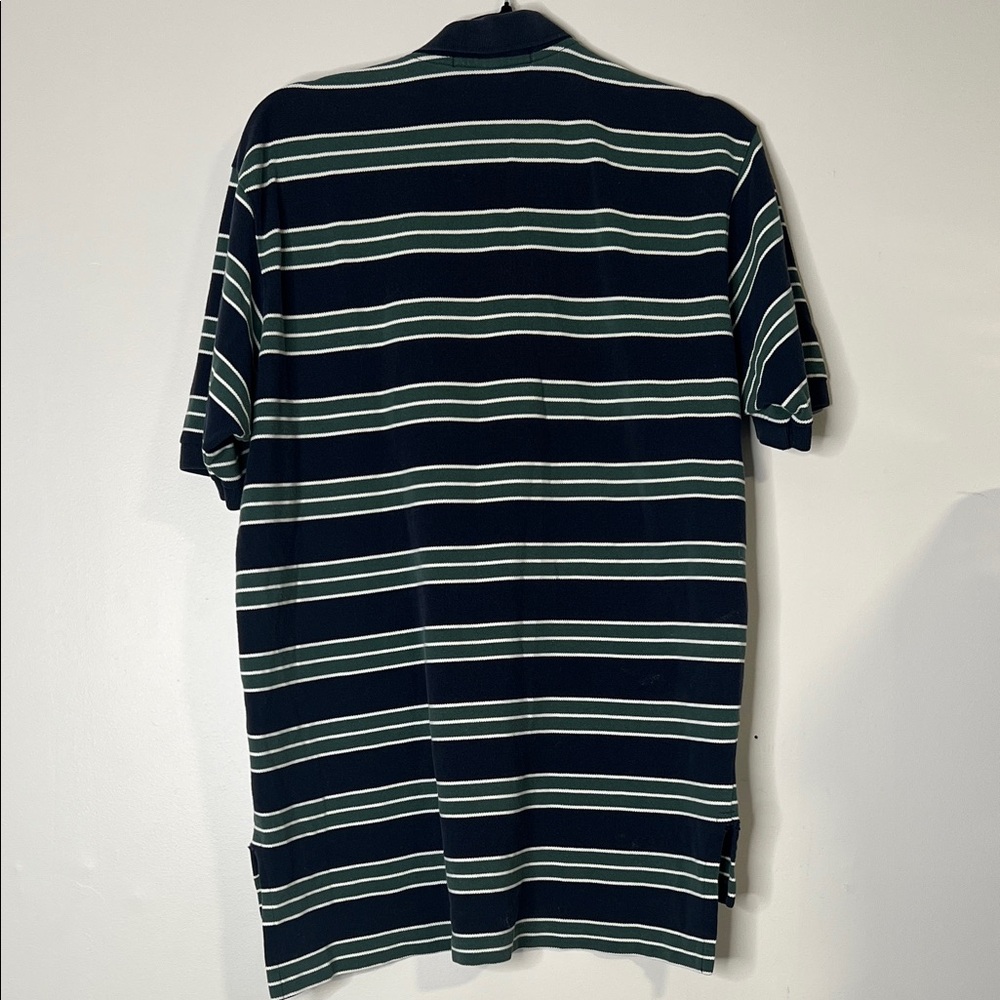 Polo by Ralph Lauren Dark Blue and White Striped Shirt - Picture 5 of 5